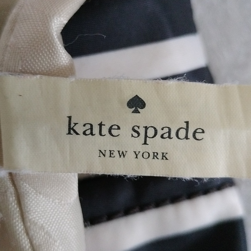 Kate Spade Black and White Striped Cross Body Bag - Picture 8 of 13